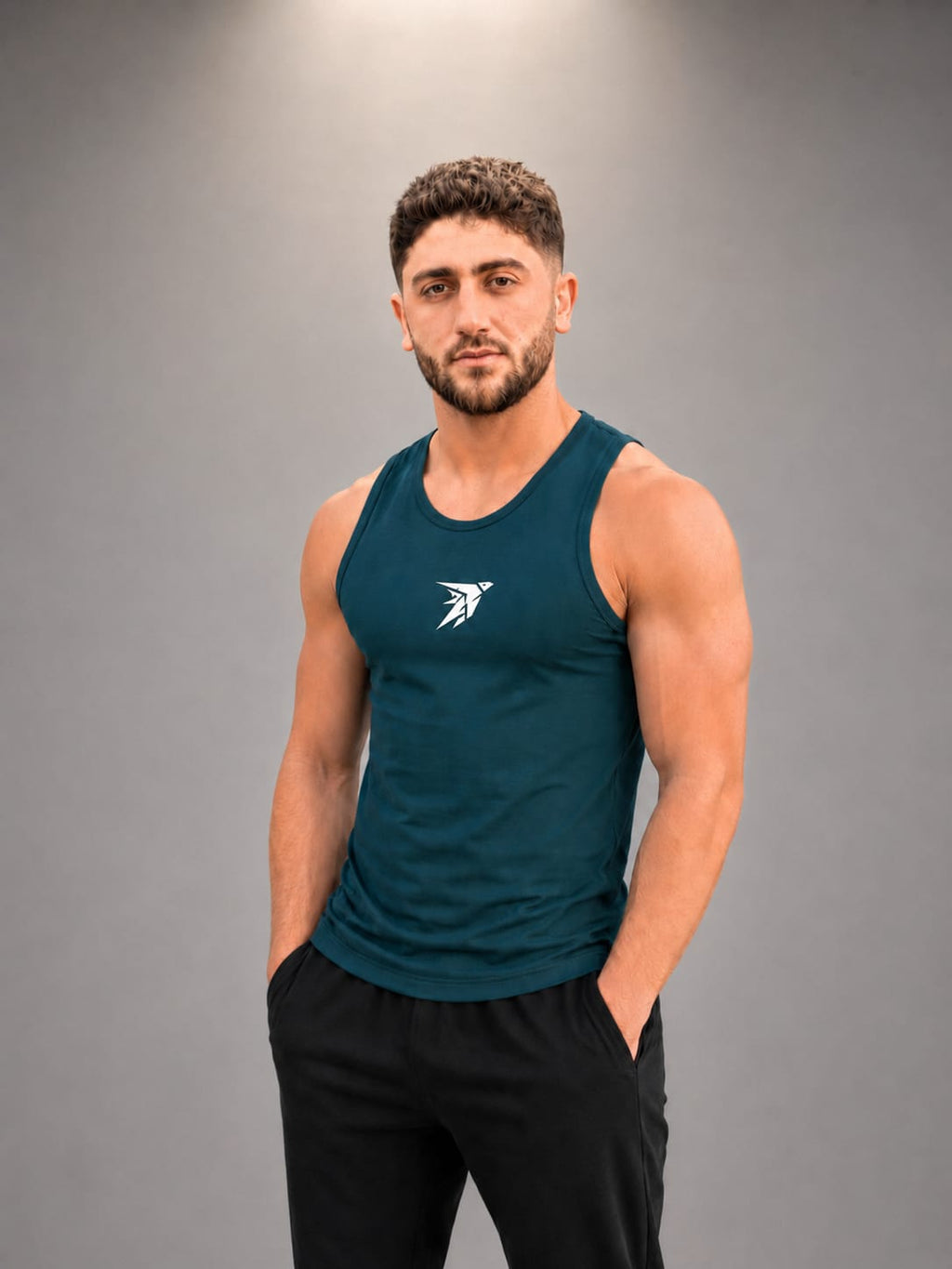 D I R I X Tank-Top/petrolum