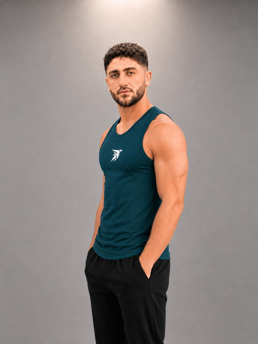 D I R I X Tank-Top/petrolum