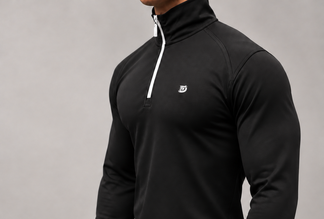 D-Track FS v0.0 / Black - model front (top-only crop)